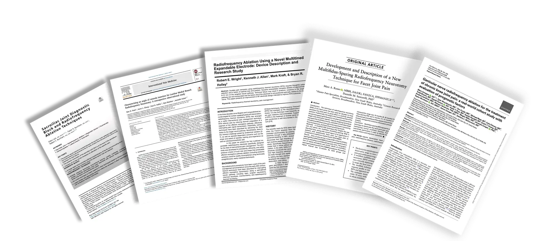 Peer-reviewed RFA research publications